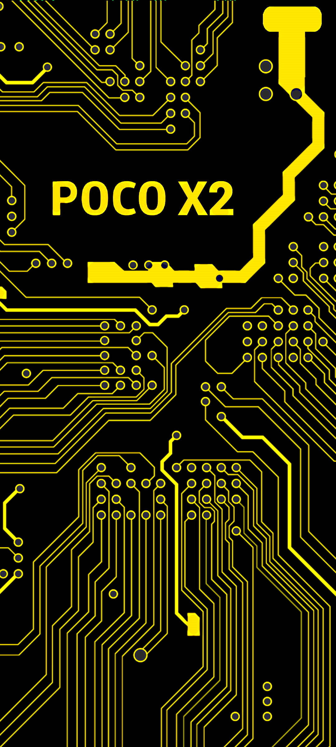 Poco X2 Smartphone med Controller Mønster Wallpapers