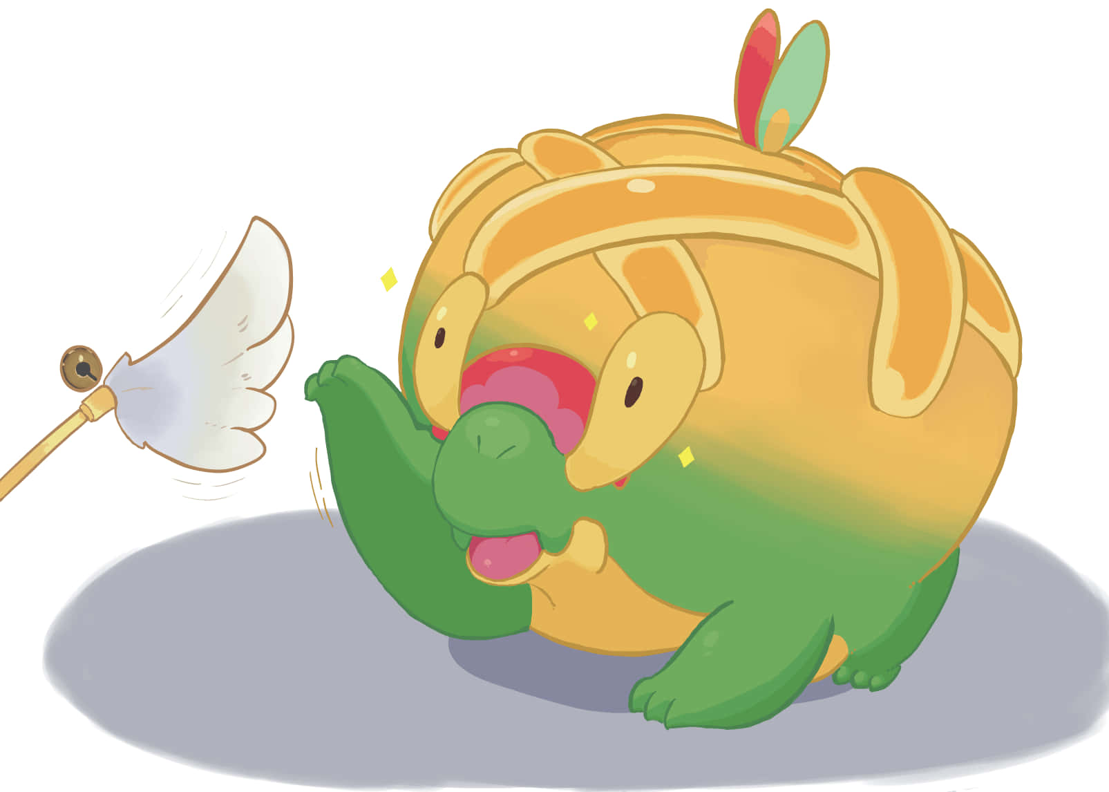 Pokémon Appletun sødt ansigt Wallpapers
