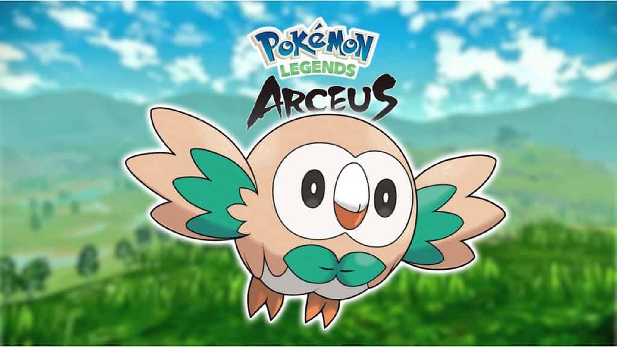 Pokémon Legends Arceus Rowlet Wallpapers