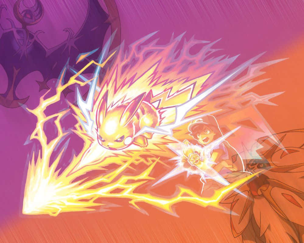 Pokemon Sol og Måne Pikachu og Ash Wallpapers