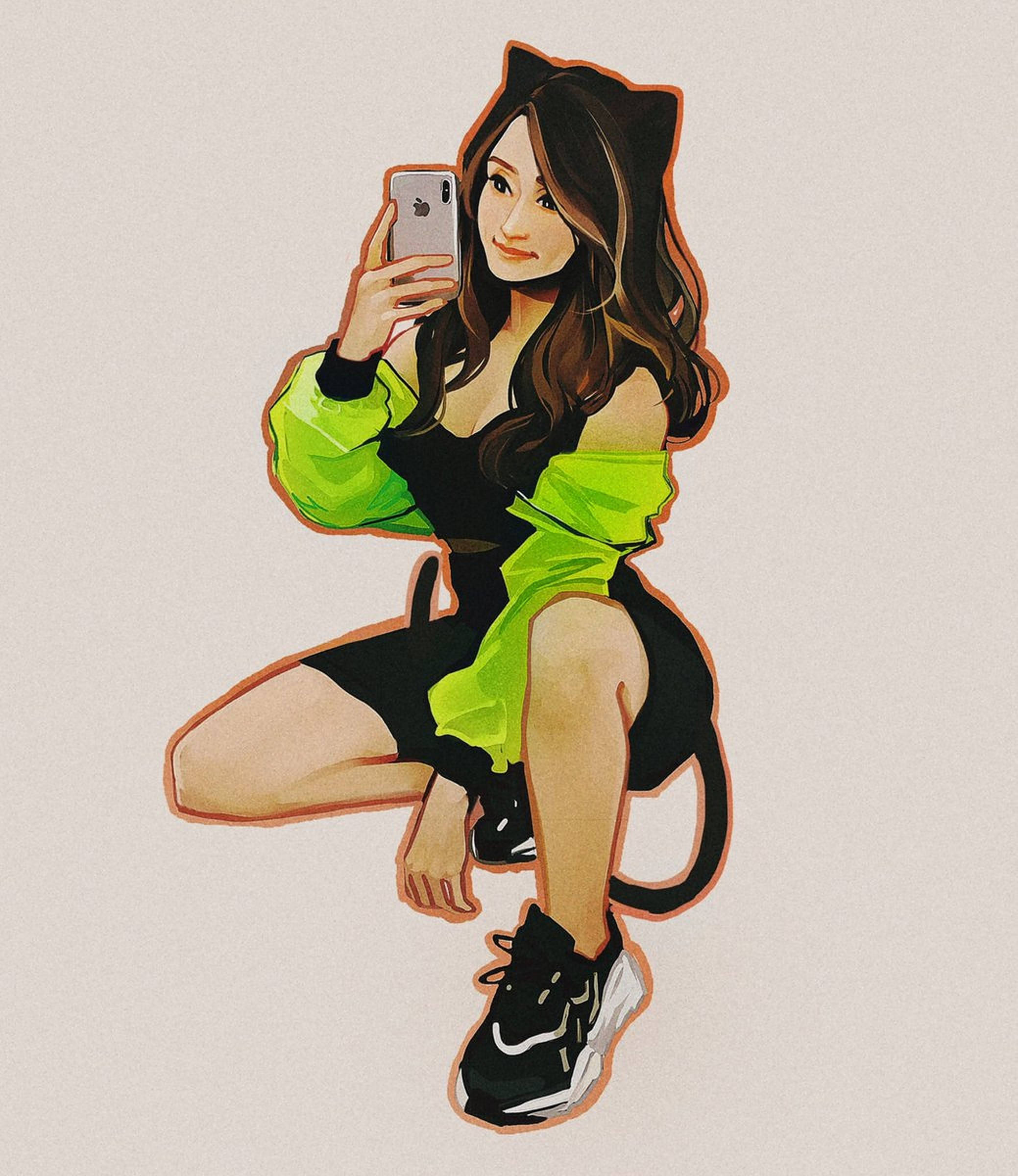 Pokimane Digital Kunst Wallpapers
