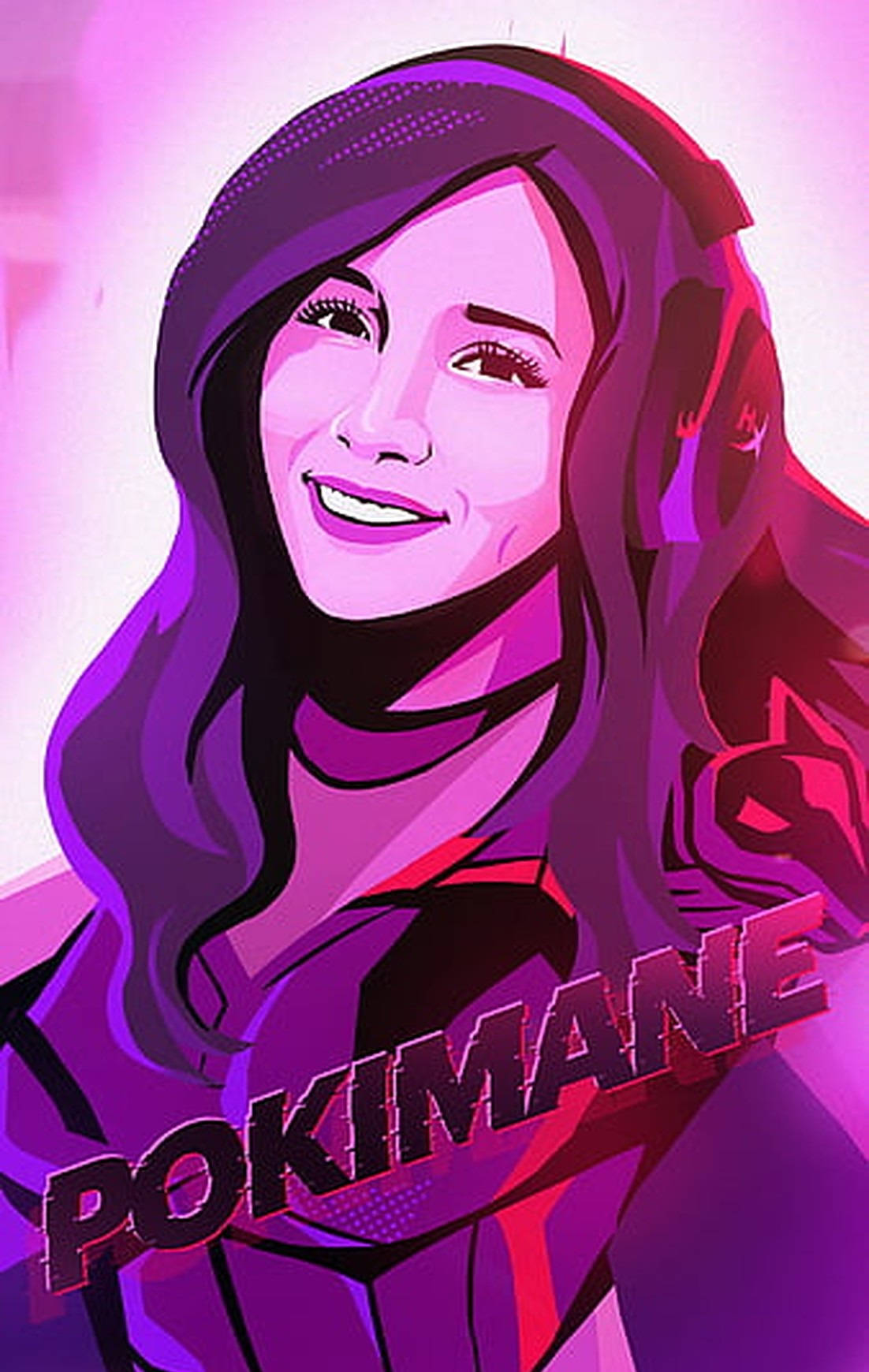 Pokimane HyperX Game pink kunst Wallpapers