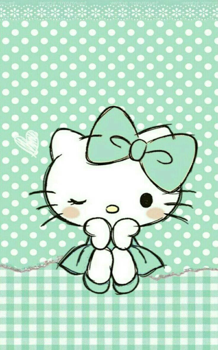 Polka Dot Hello Kitty Æstetik Wallpapers