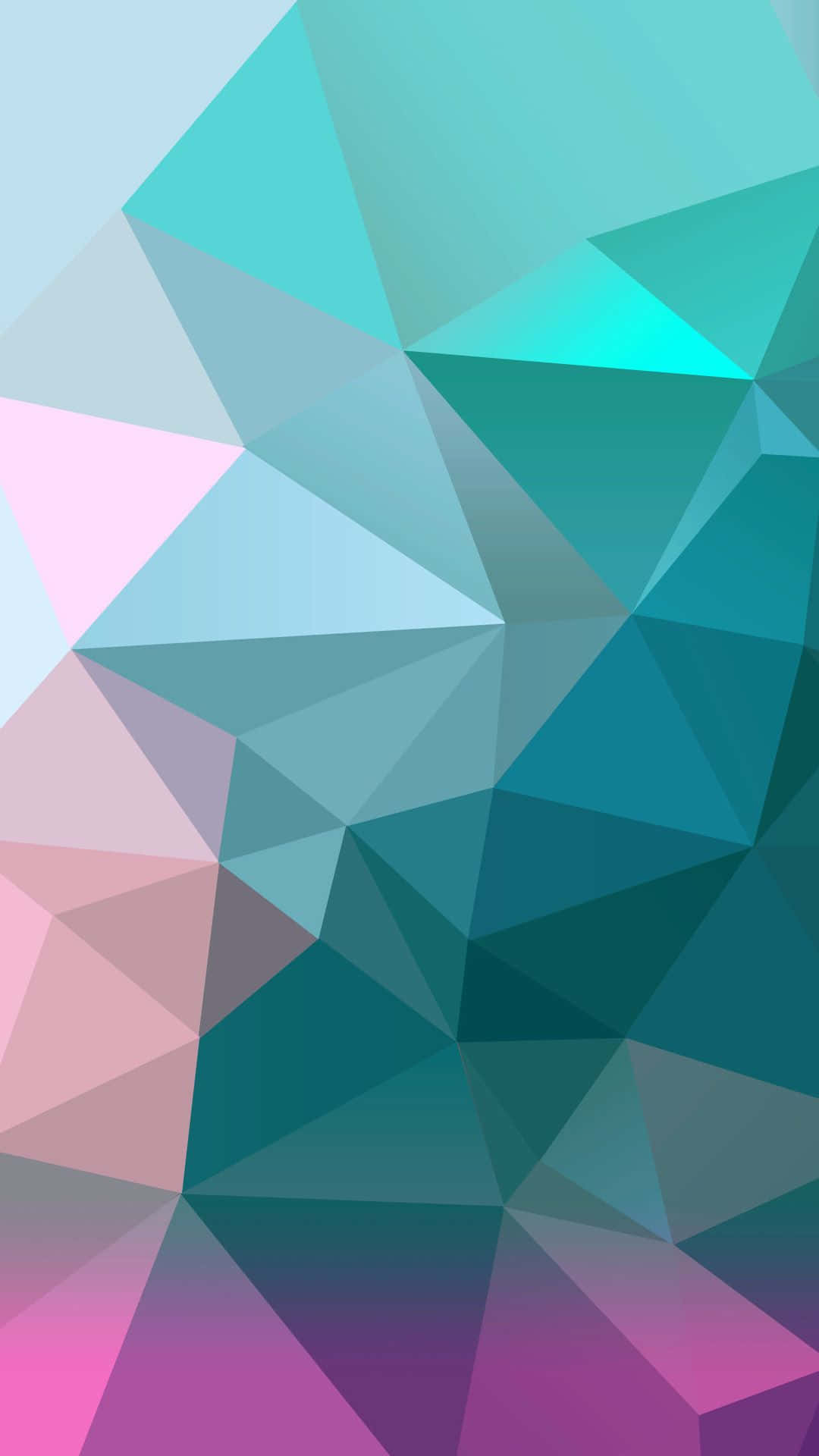 Polygon 3D Illusion Pastel Baggrund Wallpapers