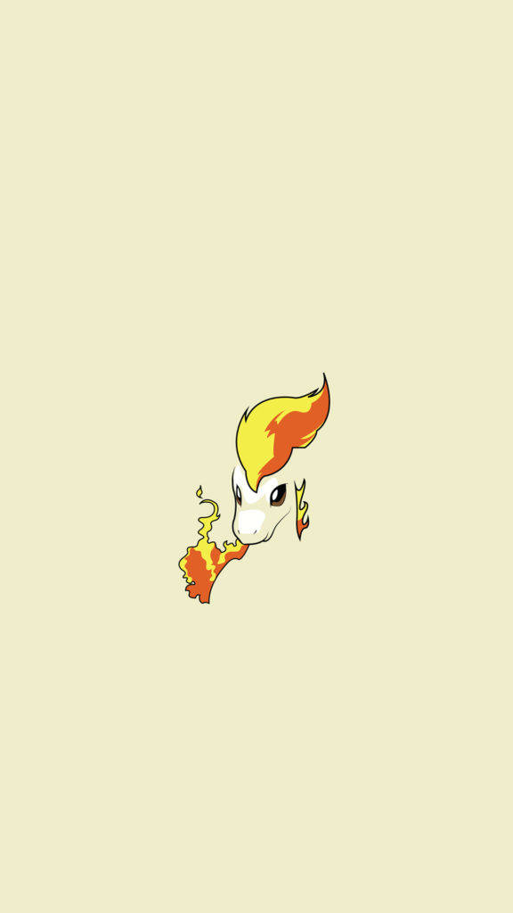Ponyta Ildfuldt Ansigt Pokemon iPhone Wallpapers