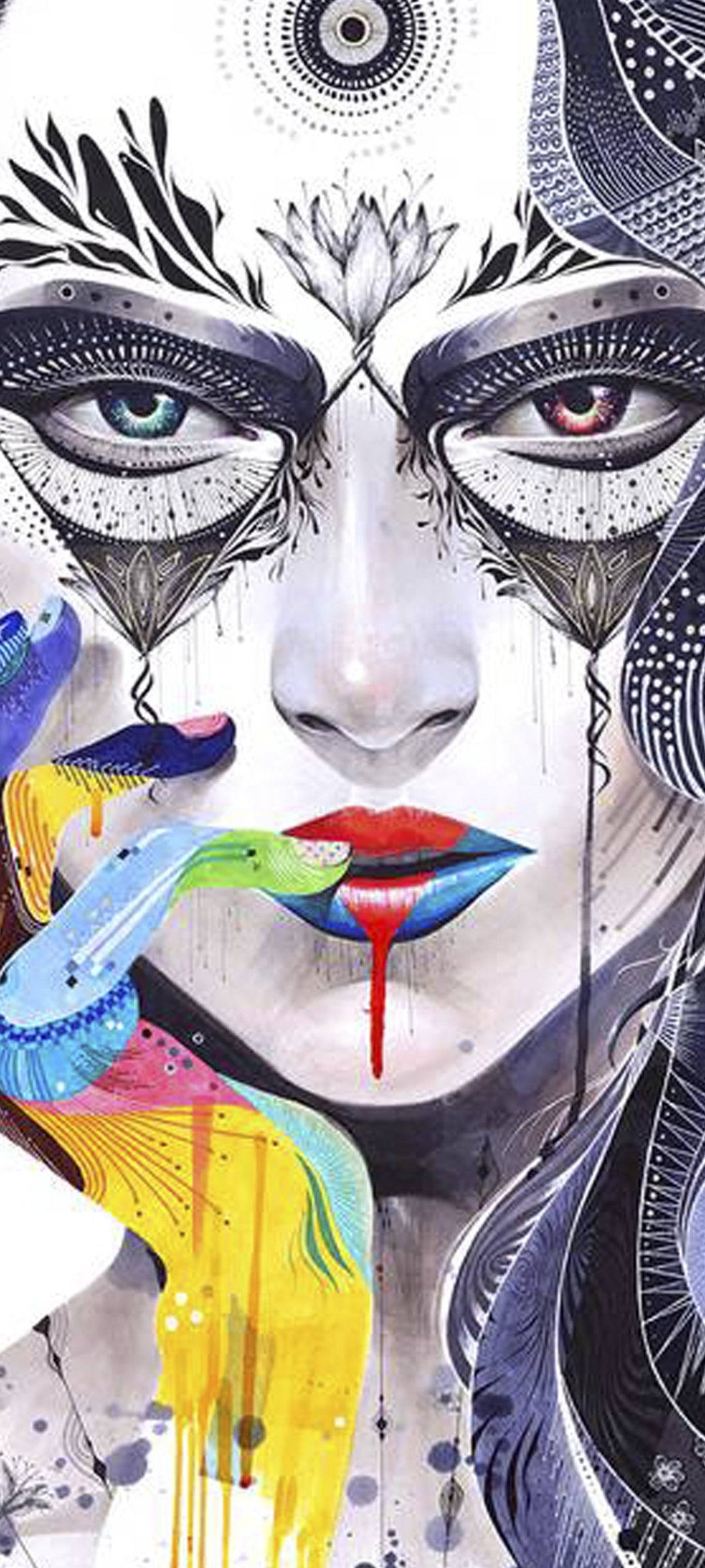 Pop Art Ansigt Til Samsung S20 FE Wallpapers