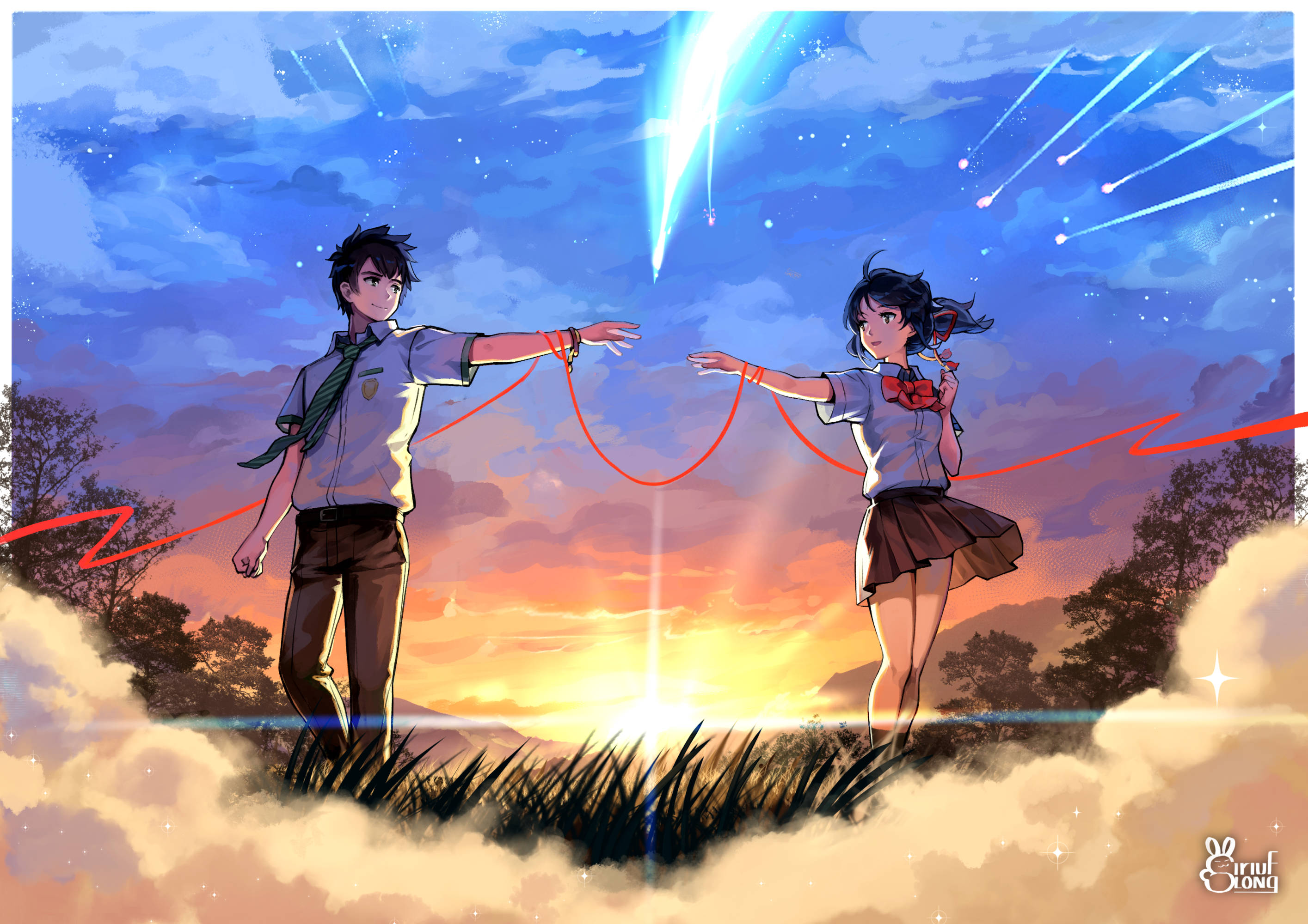 Populær animefilm Your Name Wallpapers