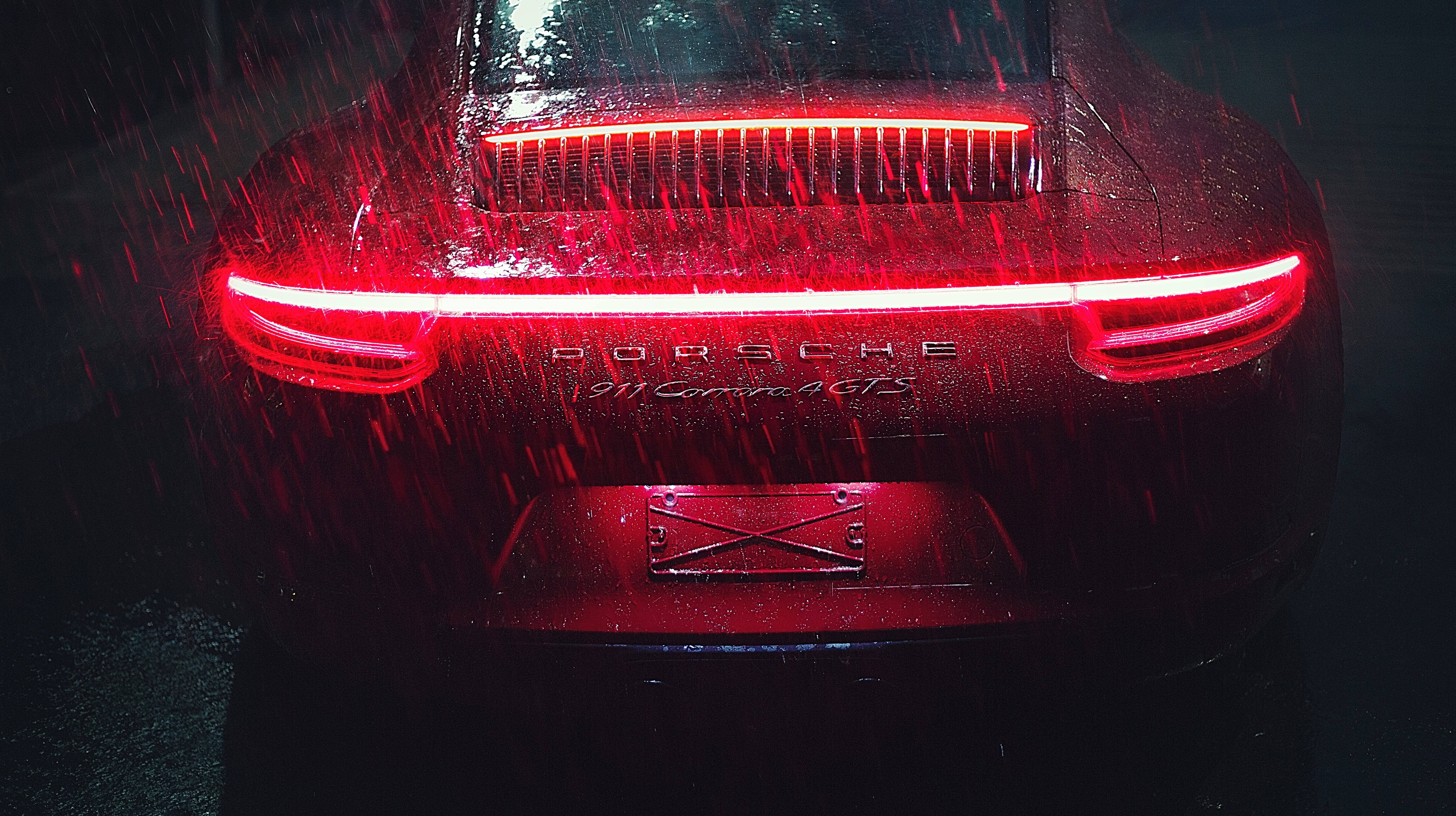 Porsche Bil Smukkeste Regn Wallpapers