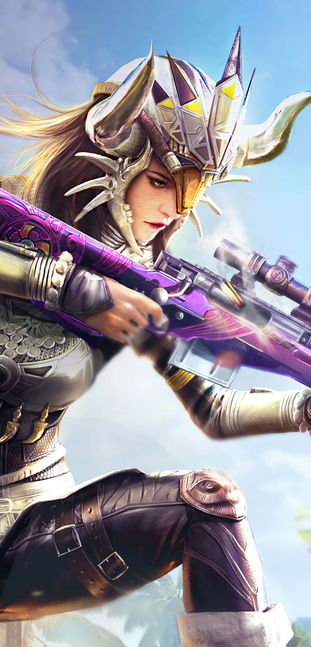 Portræt af Dawn Hunter i Pixel 3 Playerunknown's Battlegrounds Baggrund Wallpapers