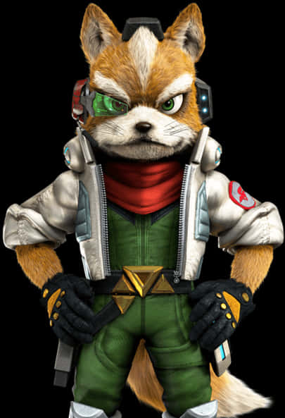 Portræt af Star Fox-figur Wallpapers