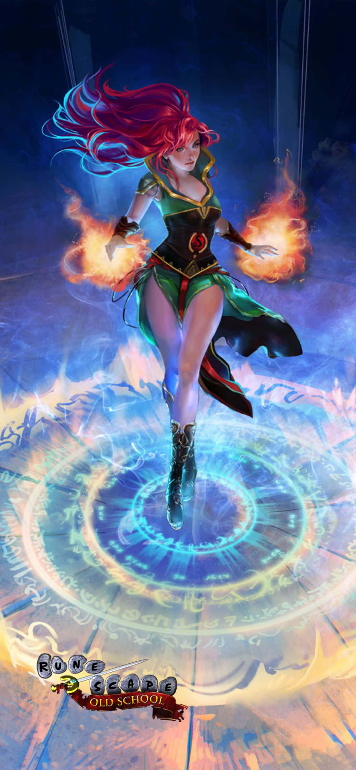 Portræt Karakter iPhone Xs Max Runescape Oldschool Baggrund Wallpapers