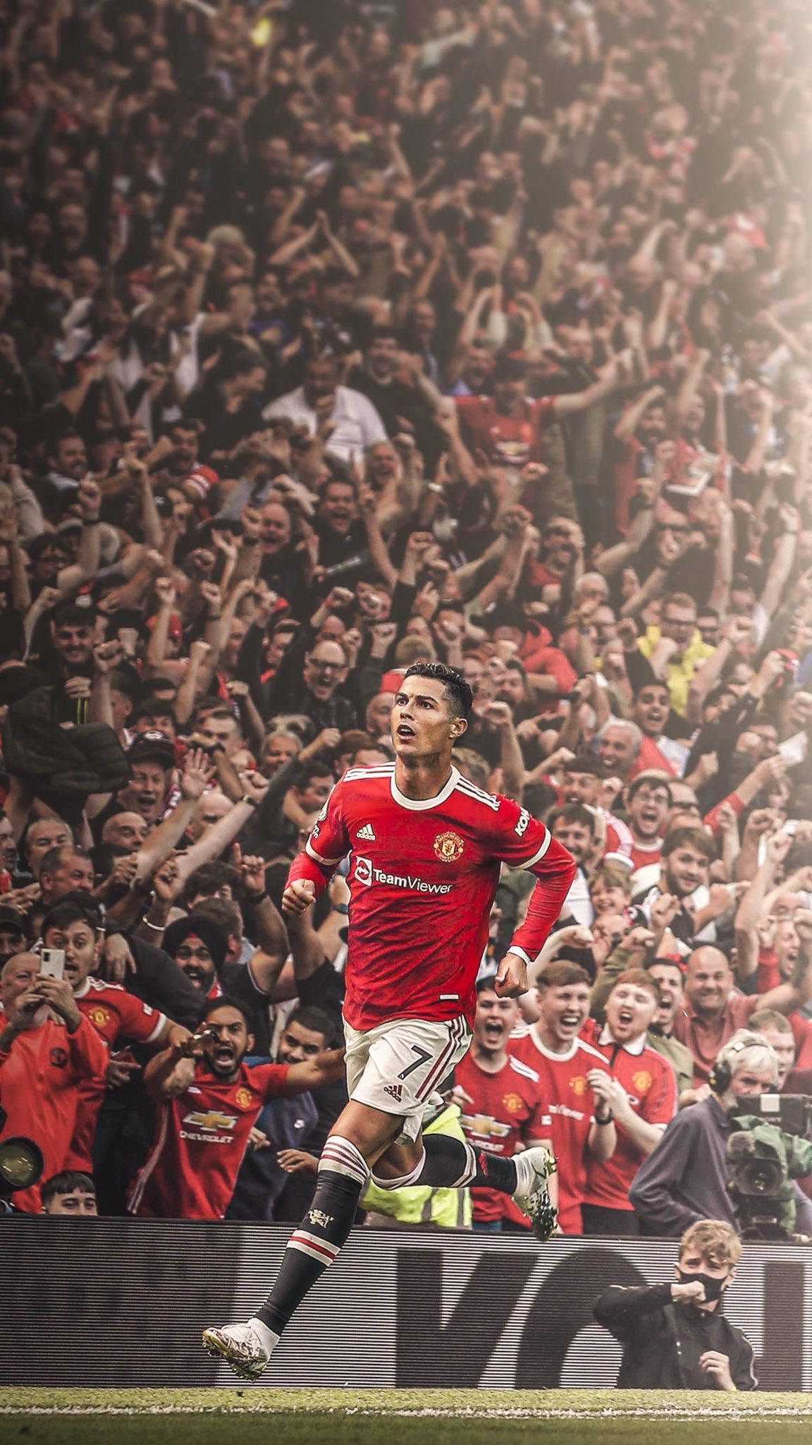 Portugals fodboldlandshold Cristiano publikum jubler Wallpapers