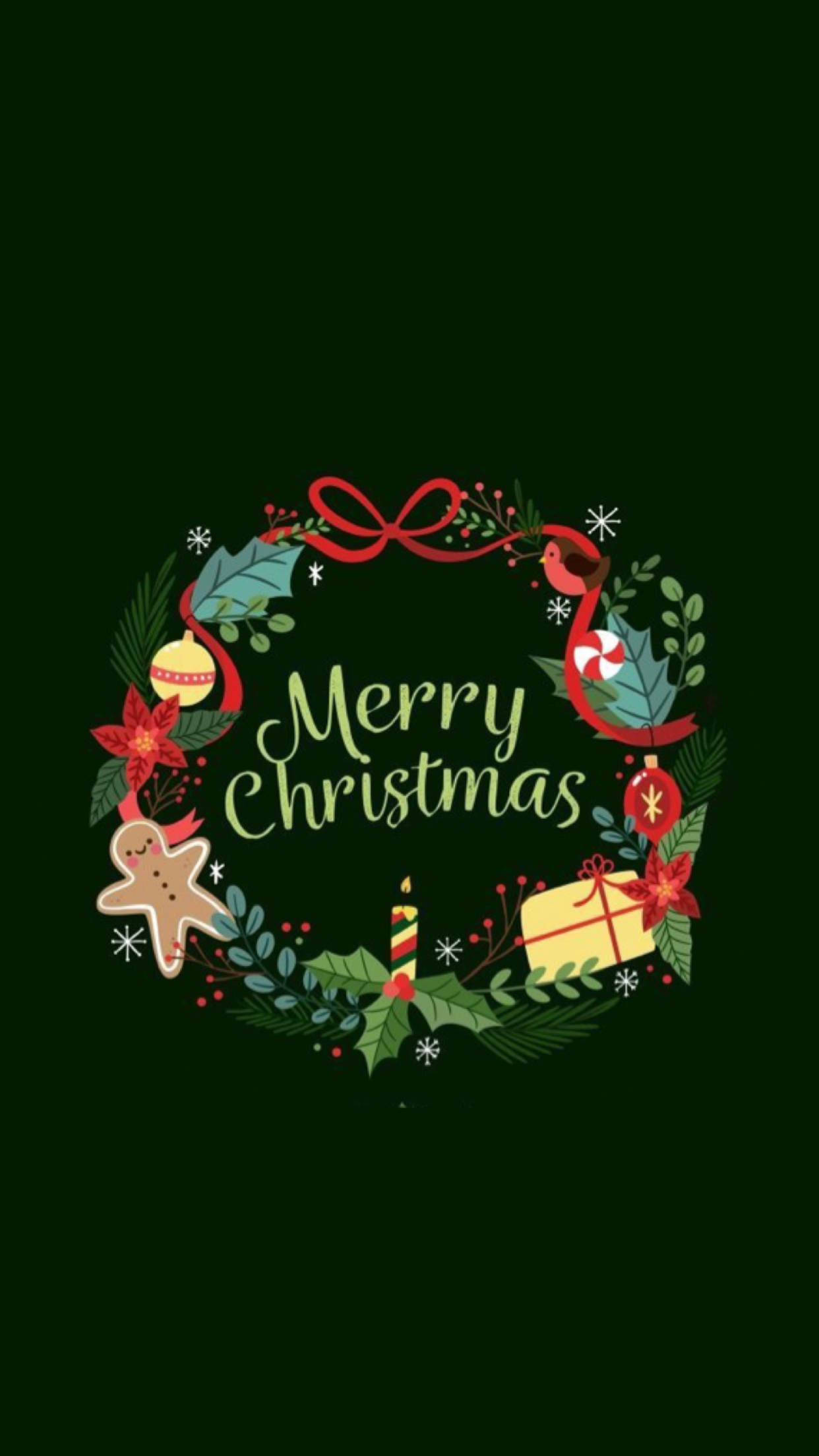 Preppy Christmas iPhone Skærmdisplay Wallpapers