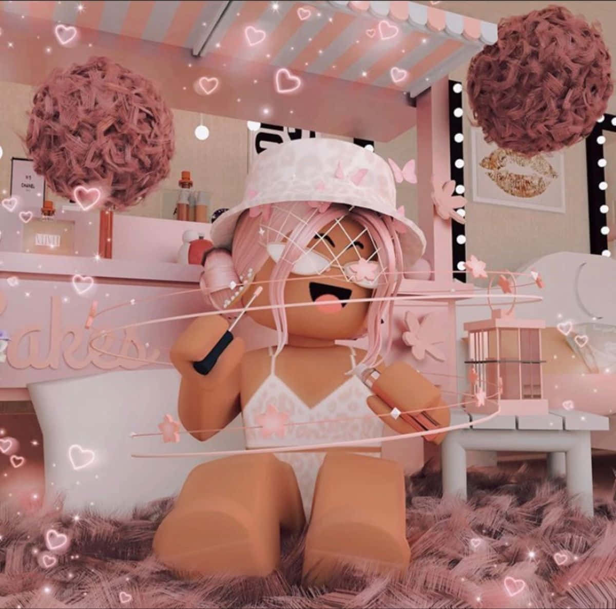 Preppy Girl Roblox Pink Room Billede Wallpapers