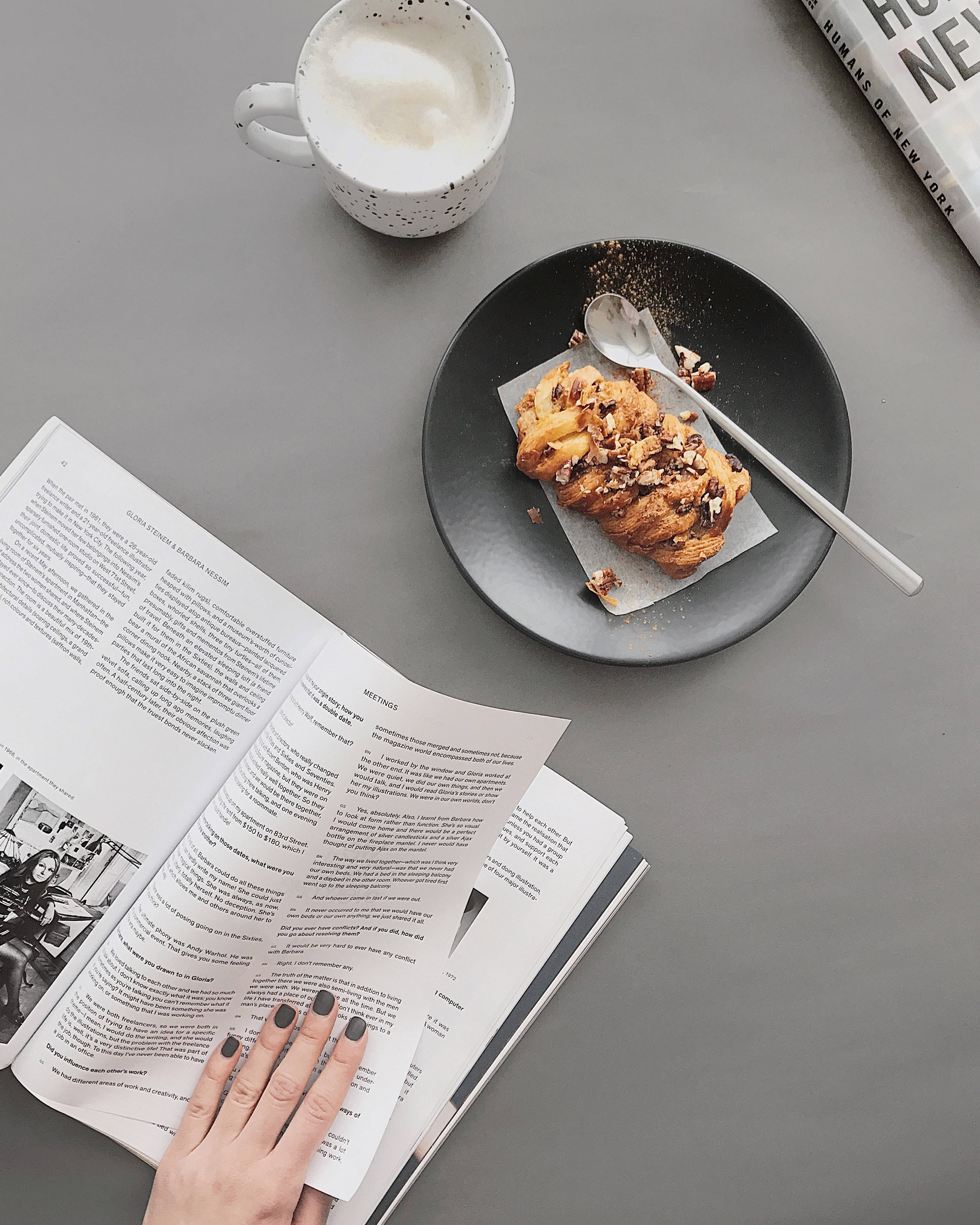 Preppy æstetisk bog wienerbrød Wallpapers