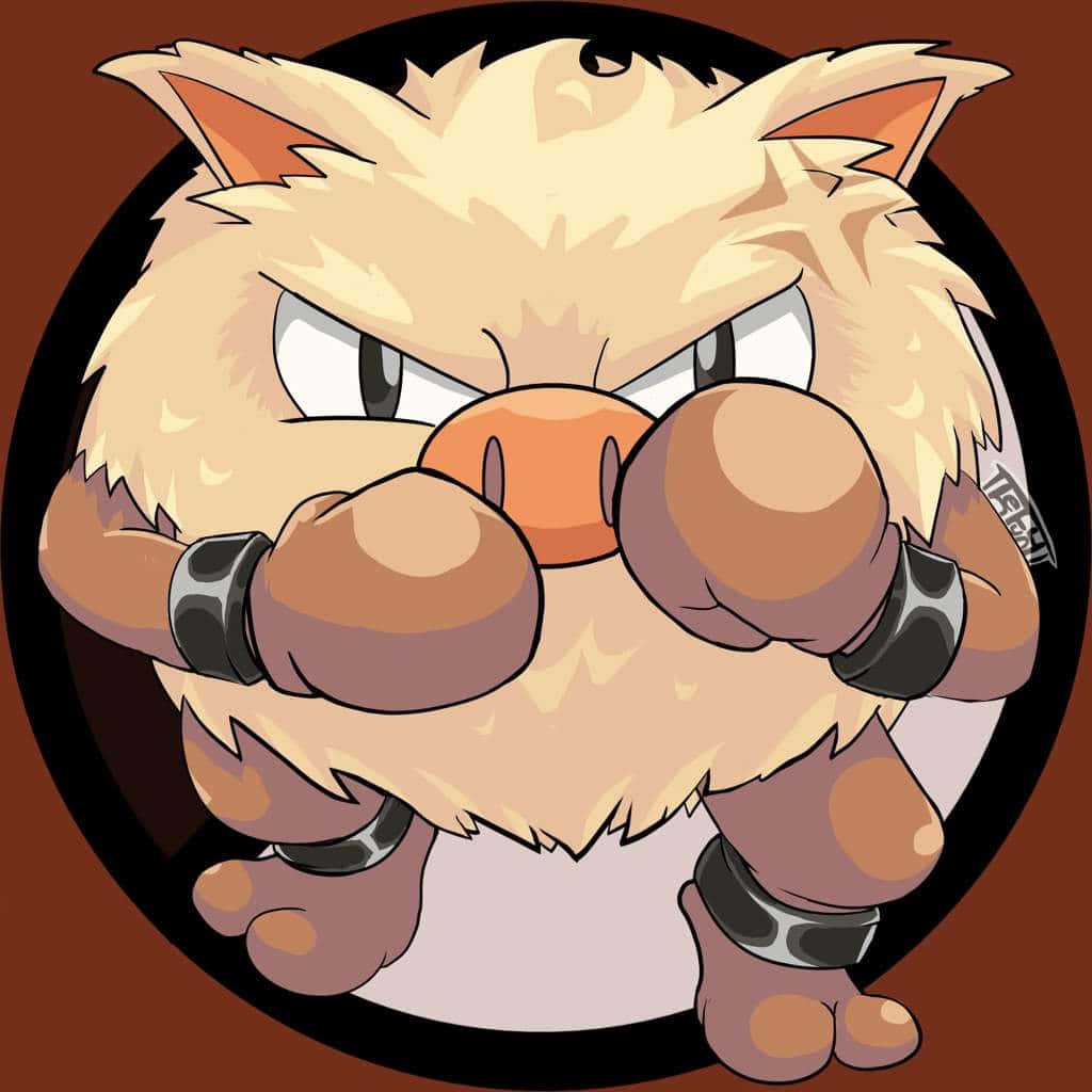 Primeape Pokemon i kampstilling Wallpapers