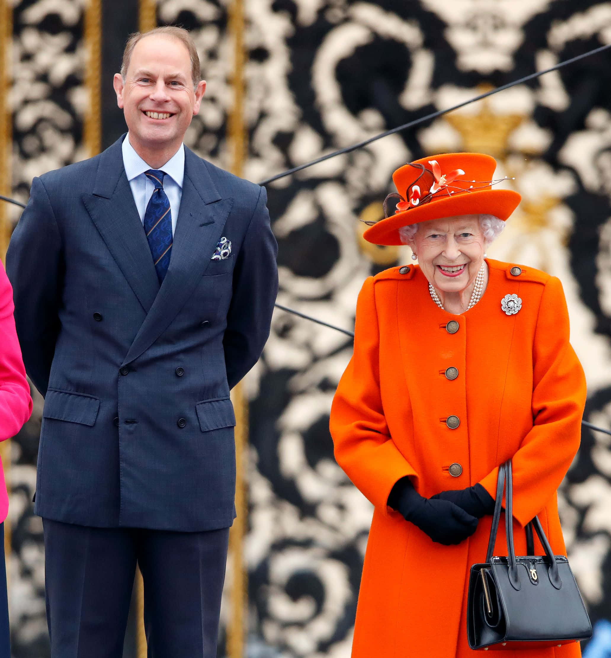 Prins Edward med Dronning Elizabeth II Wallpapers