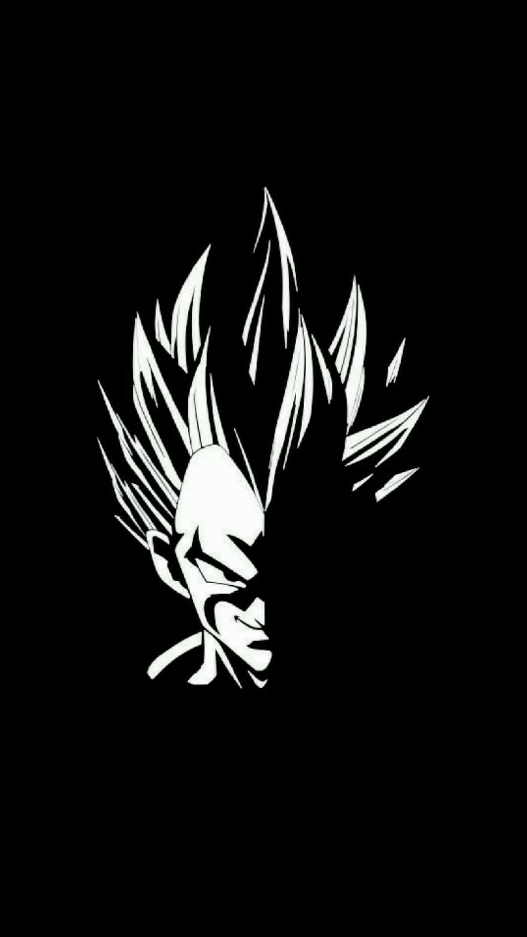 Prinsen af alle Saiya-jin, Vegeta, i sort og hvid Wallpapers