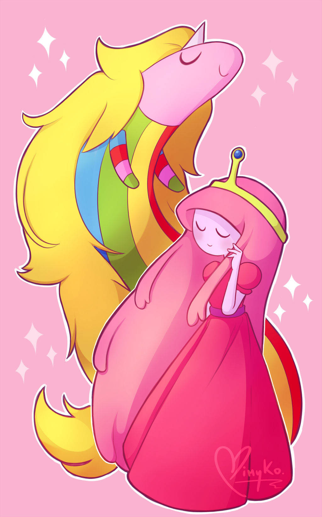 Prinsesse Bubblegum og Lady Rainicorn Wallpapers