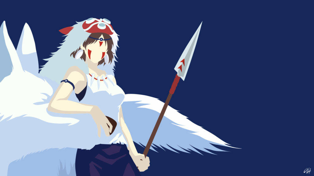 Prinsesse Mononoke Minimalistisk Anime Wallpapers
