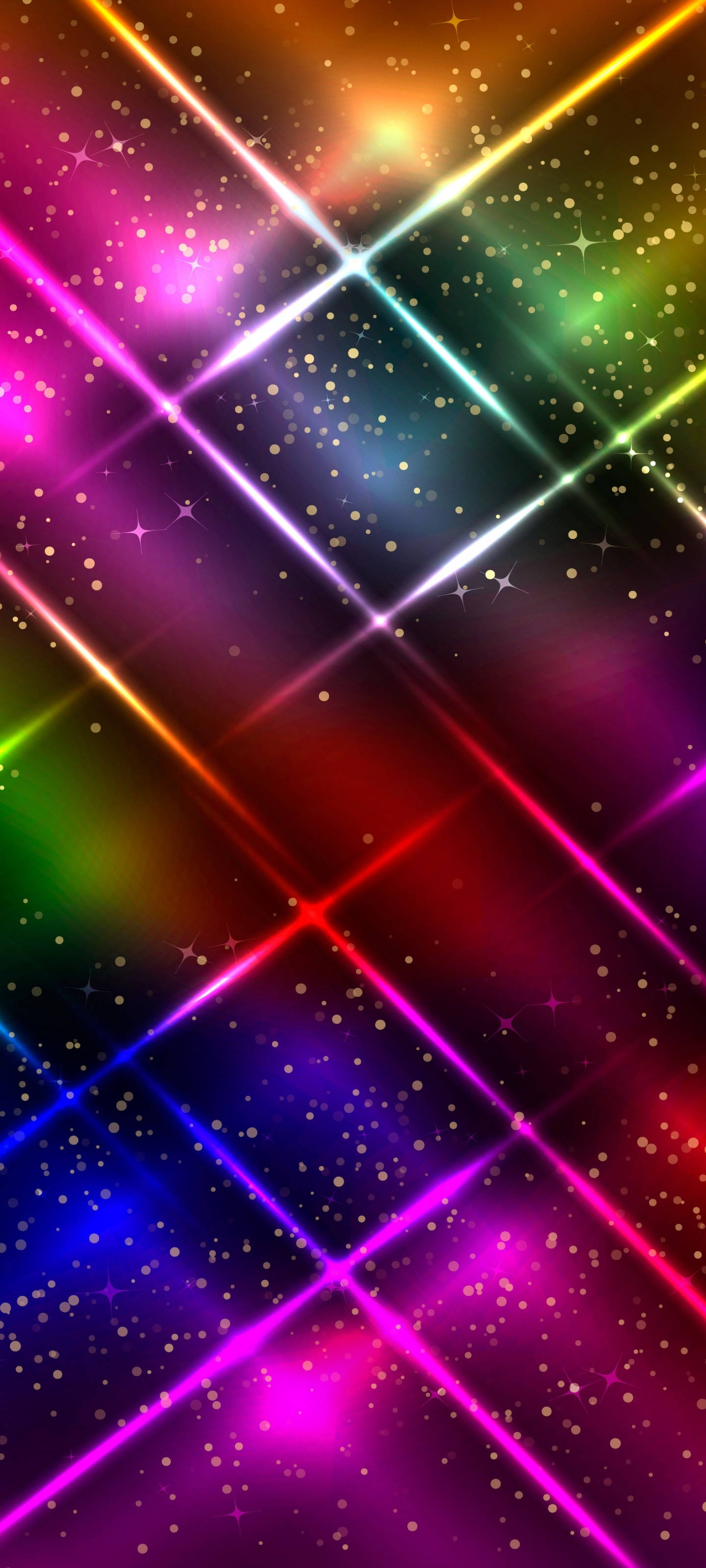Prismatisk Galaxy Space Telefon Wallpapers