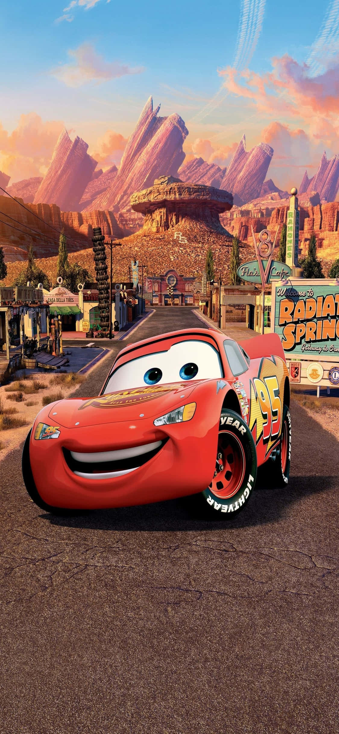 Professionel Racer McQueen iPhone X Baggrund Wallpapers