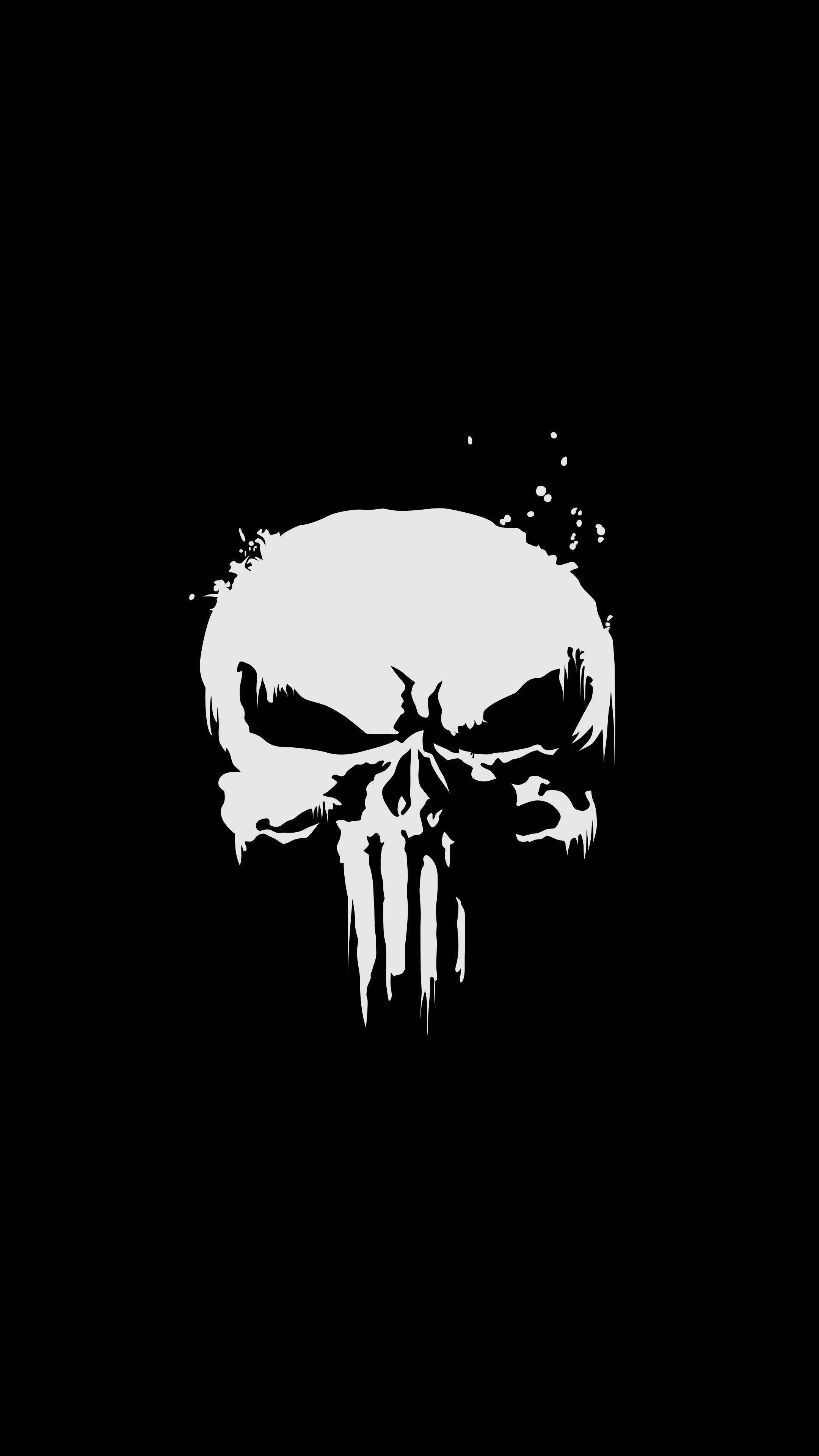 Punisher 4K Ultra HD Mørk Telefon Wallpapers