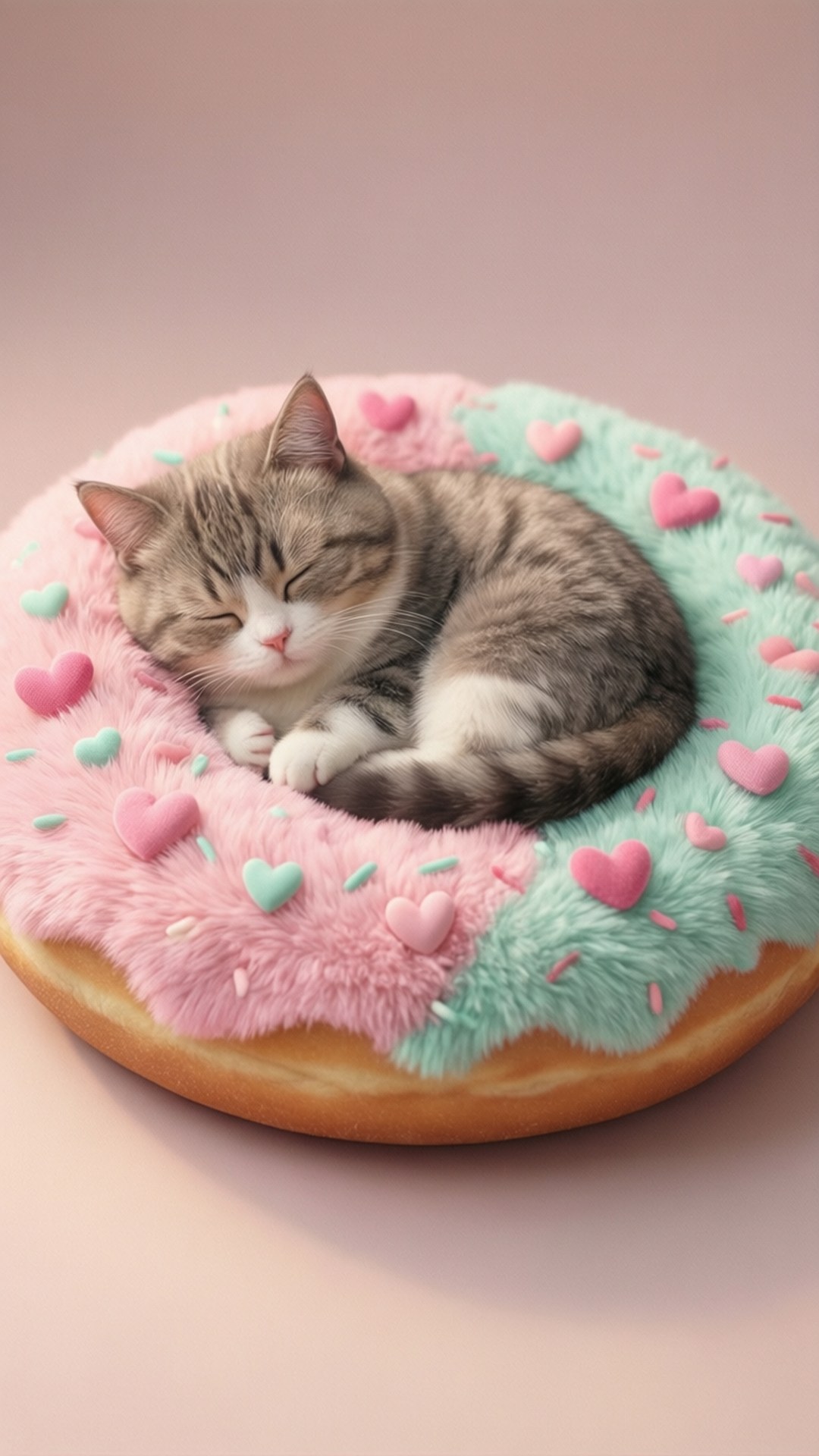 Pusheen i donutseng Wallpapers