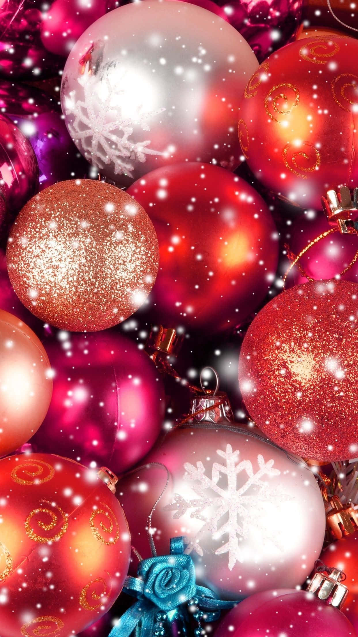 Pynt din telefon til juletiden med denne festlige julebaggrund til telefonen! Wallpapers