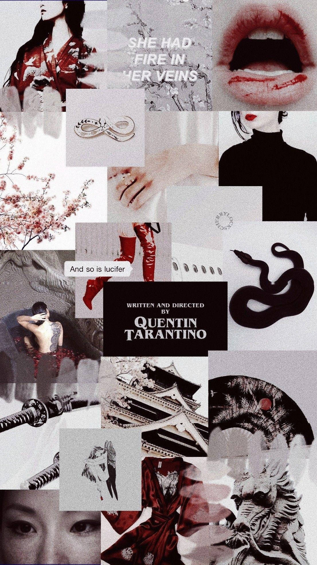 Quentin Tarantino Æstetisk Collage Wallpapers