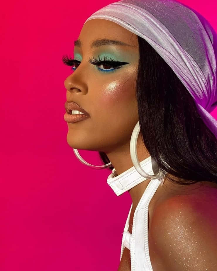 R&B-sangerinden Doja Cat optræder på scenen Wallpapers