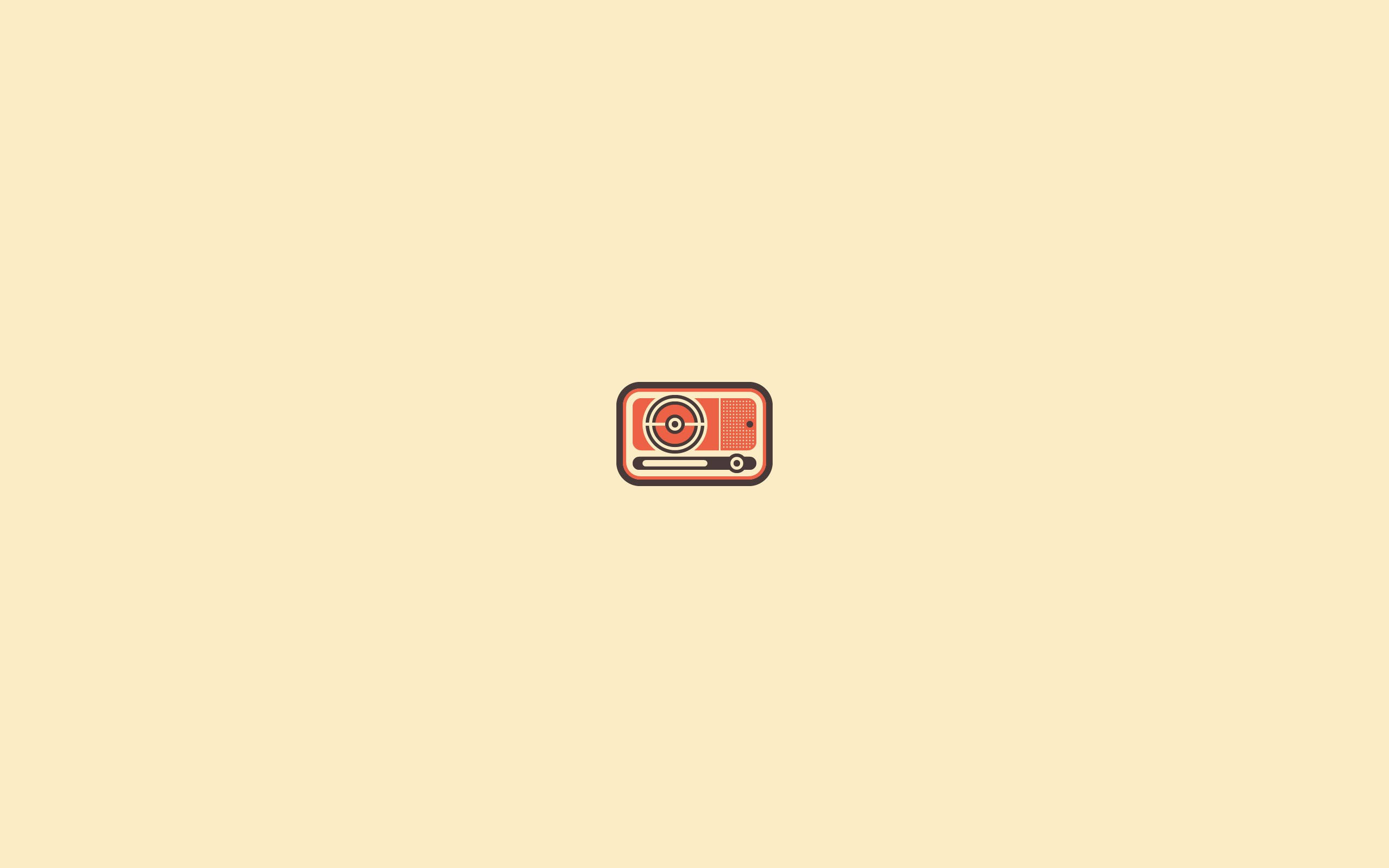Radio Minimalistisk Æstetik Laptop Wallpapers