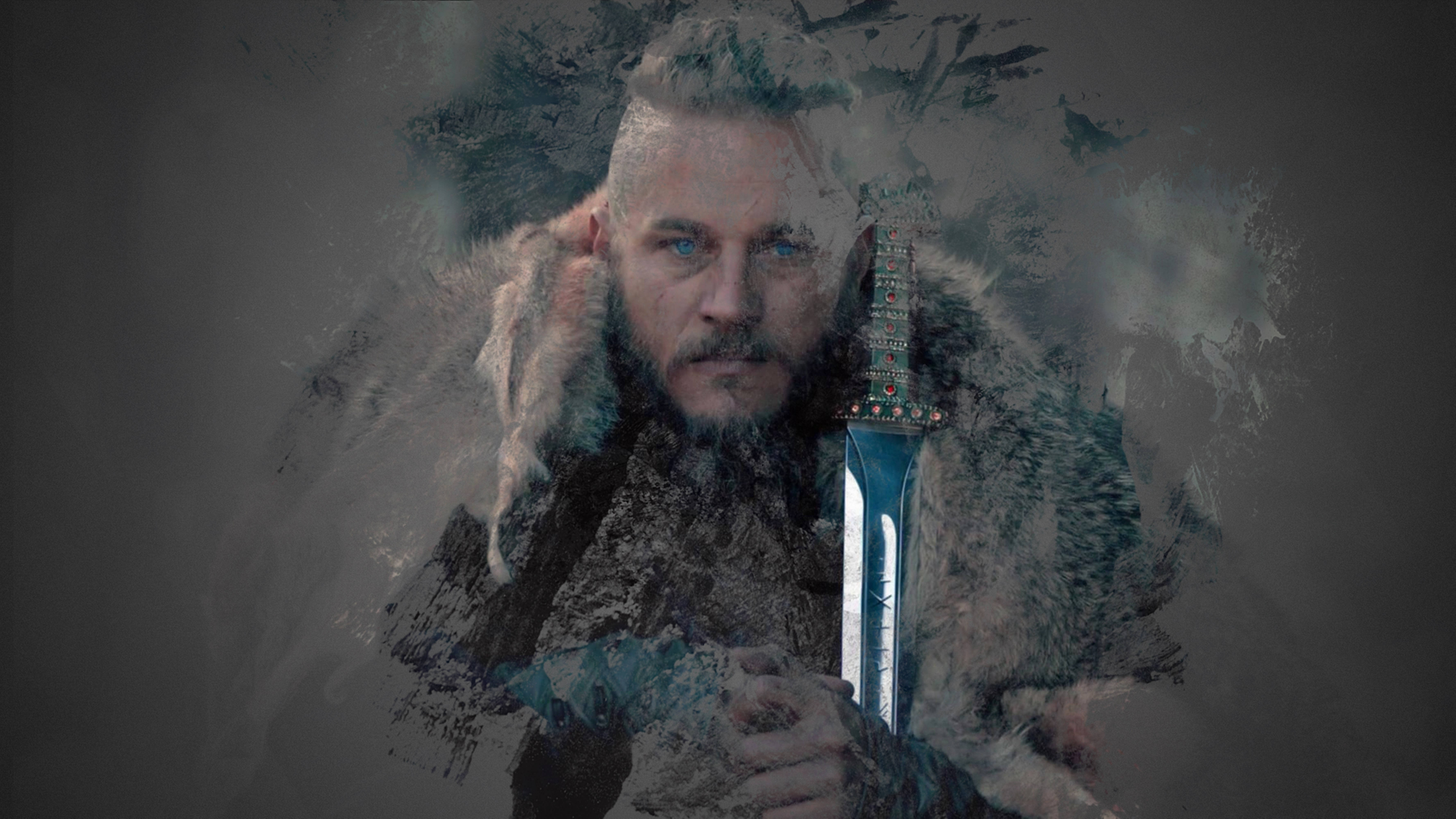 Ragnar Lothbrok 4K Vikinger Brun Æstetik Wallpapers