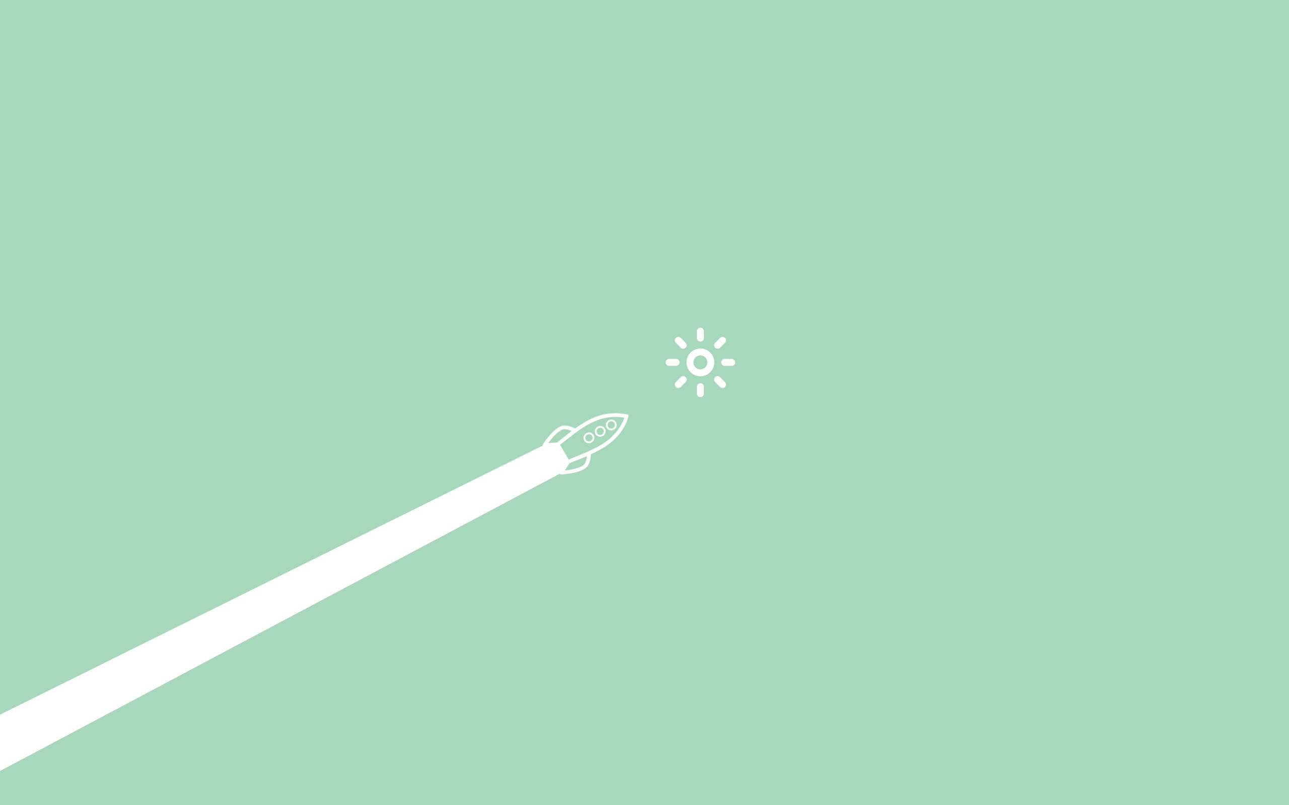 Raket og sol minimalistisk æstetisk laptop Wallpapers