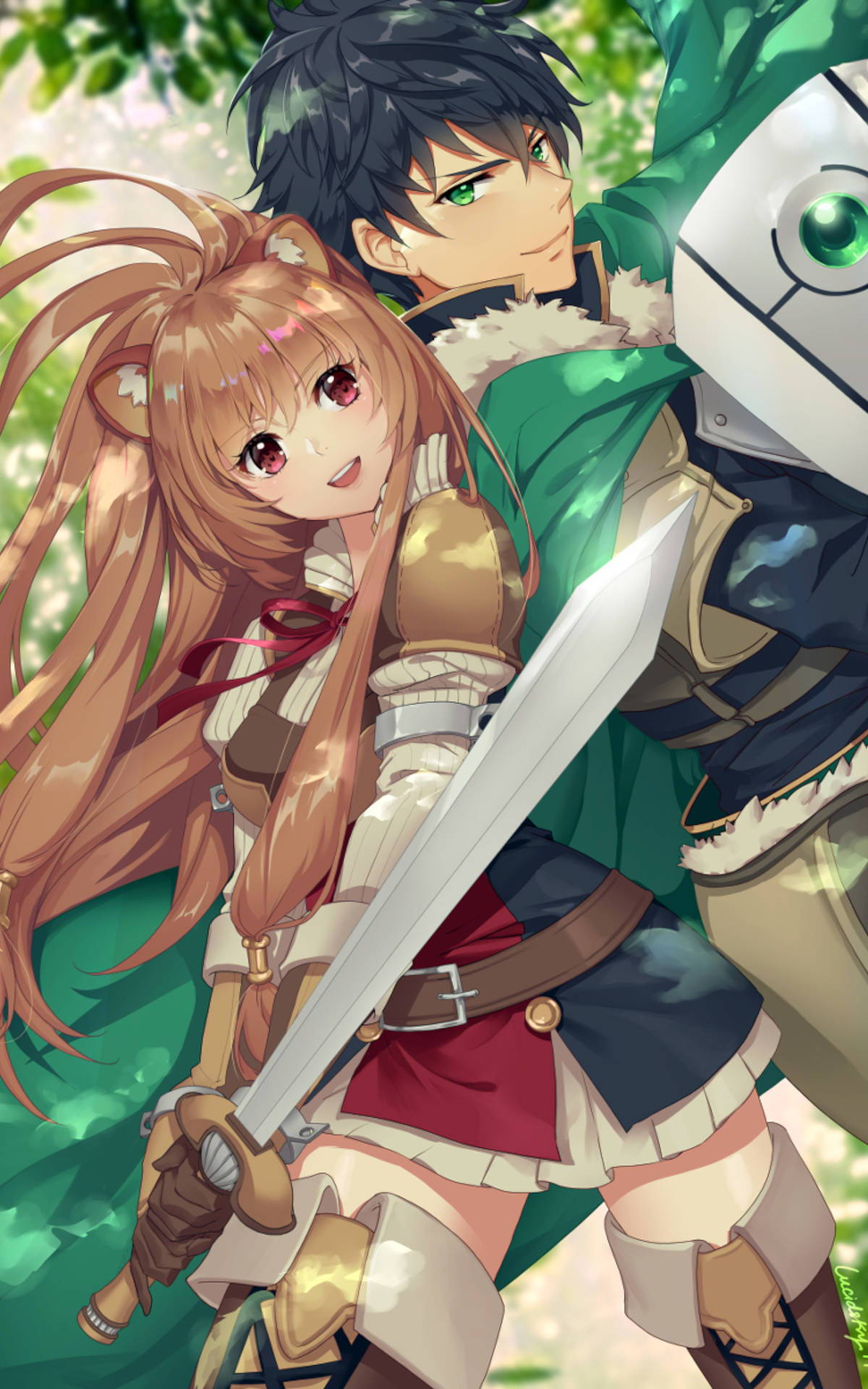 Raphtalia og Naofumi The Rising of the Shield Hero Wallpapers