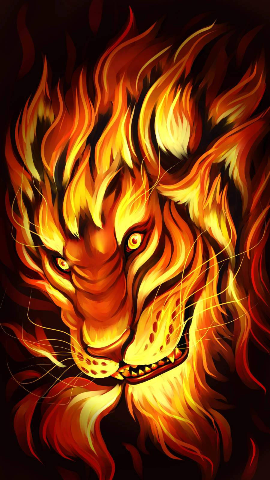 Rasende Ildløve Wallpapers