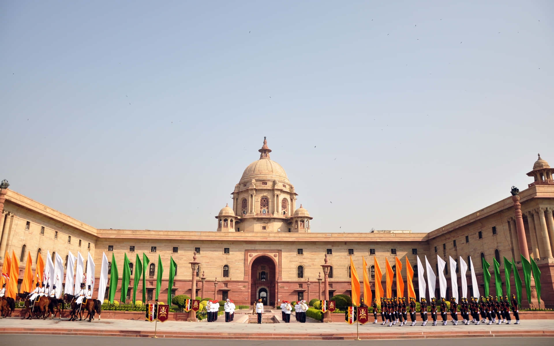 Rashtrapati Bhavan Indiens præsidentpalads flag Wallpapers