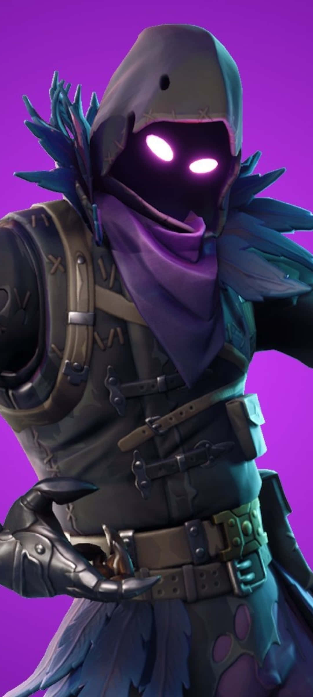 Raven-skinnet fra Fortnite – den ultimative kamp mellem godt og ondt Wallpapers