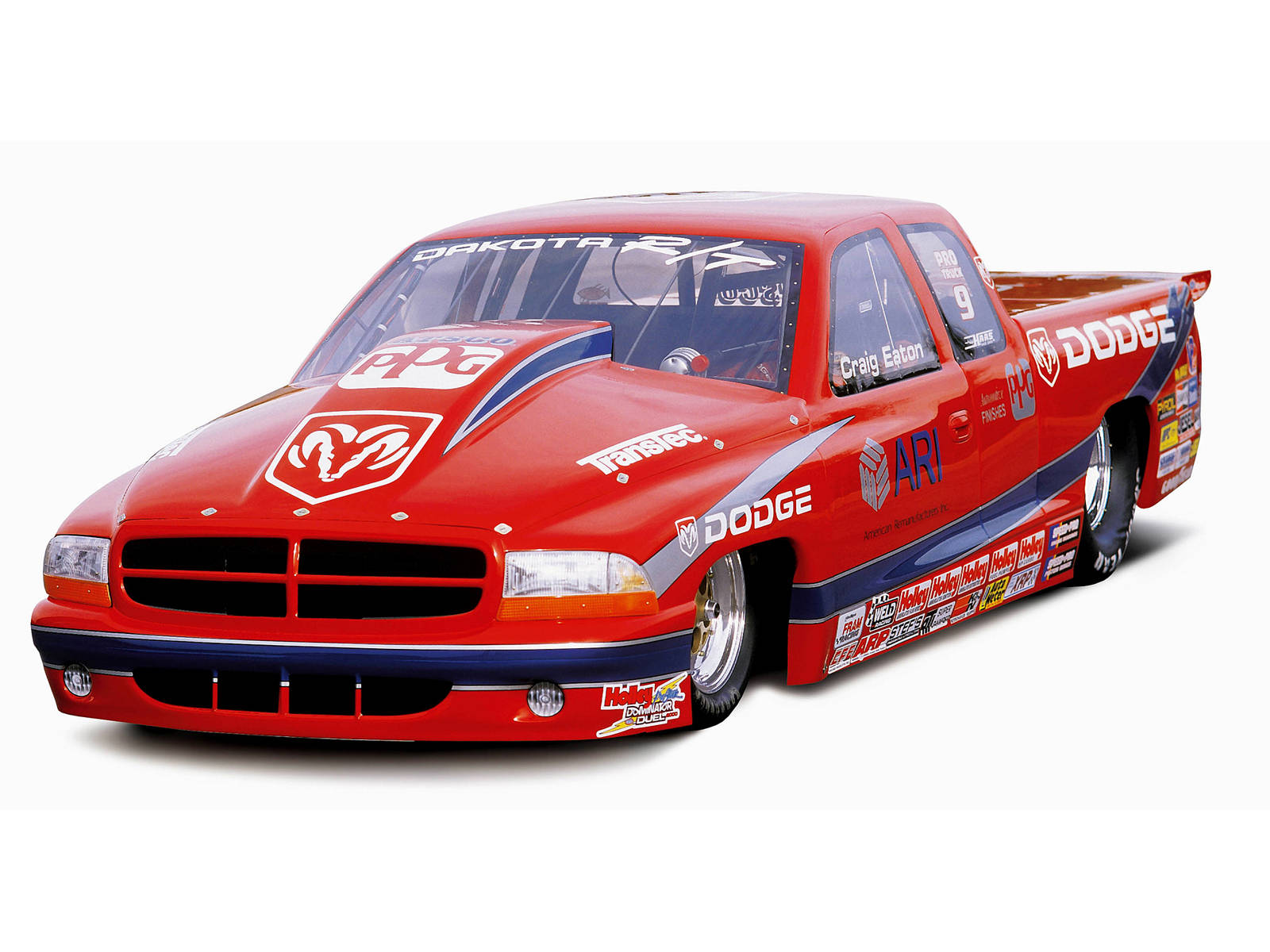 Rød 2001 Dodge Dakota til iPad Pro Wallpapers