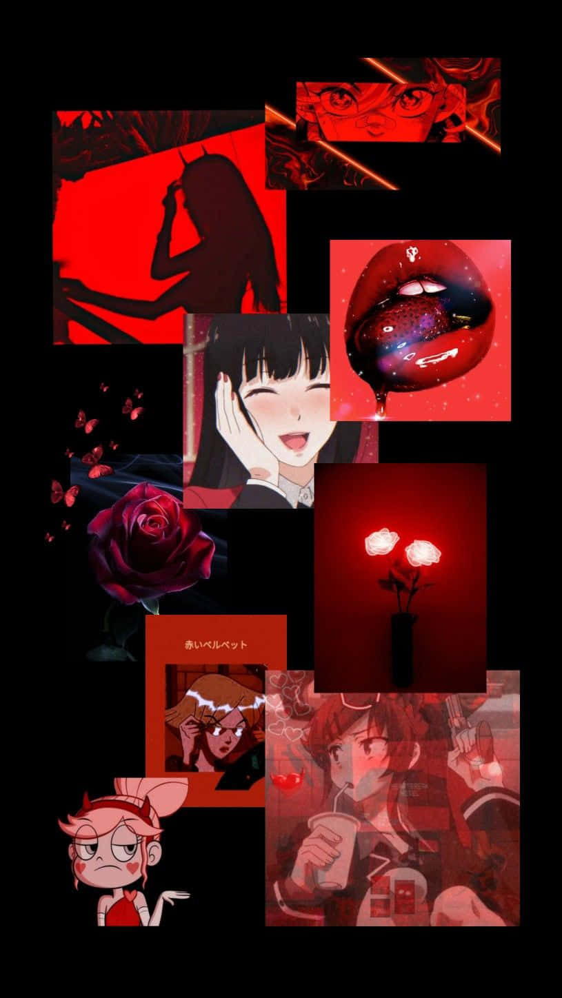 Rød anime artefakt æstetik Wallpapers