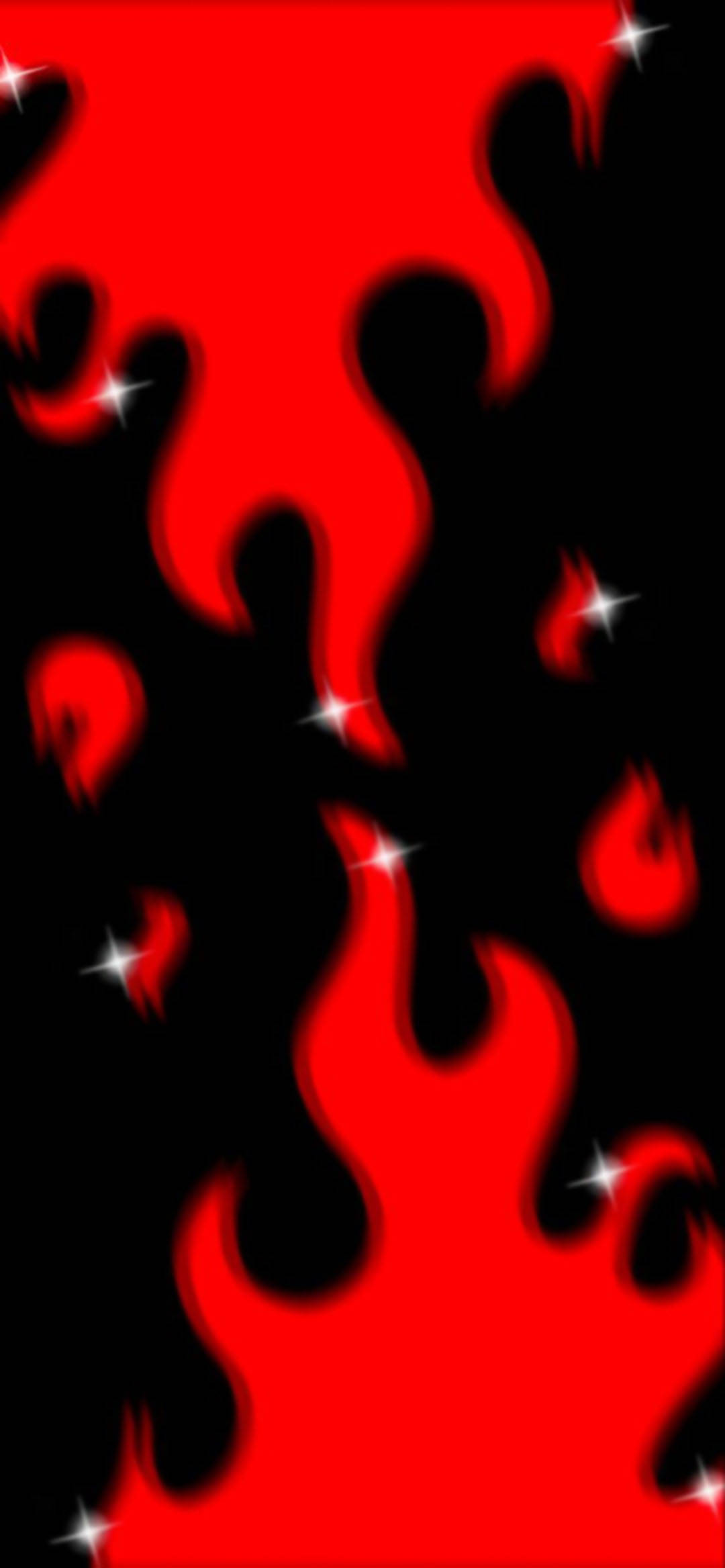Rød baddie ild æstetik Wallpapers