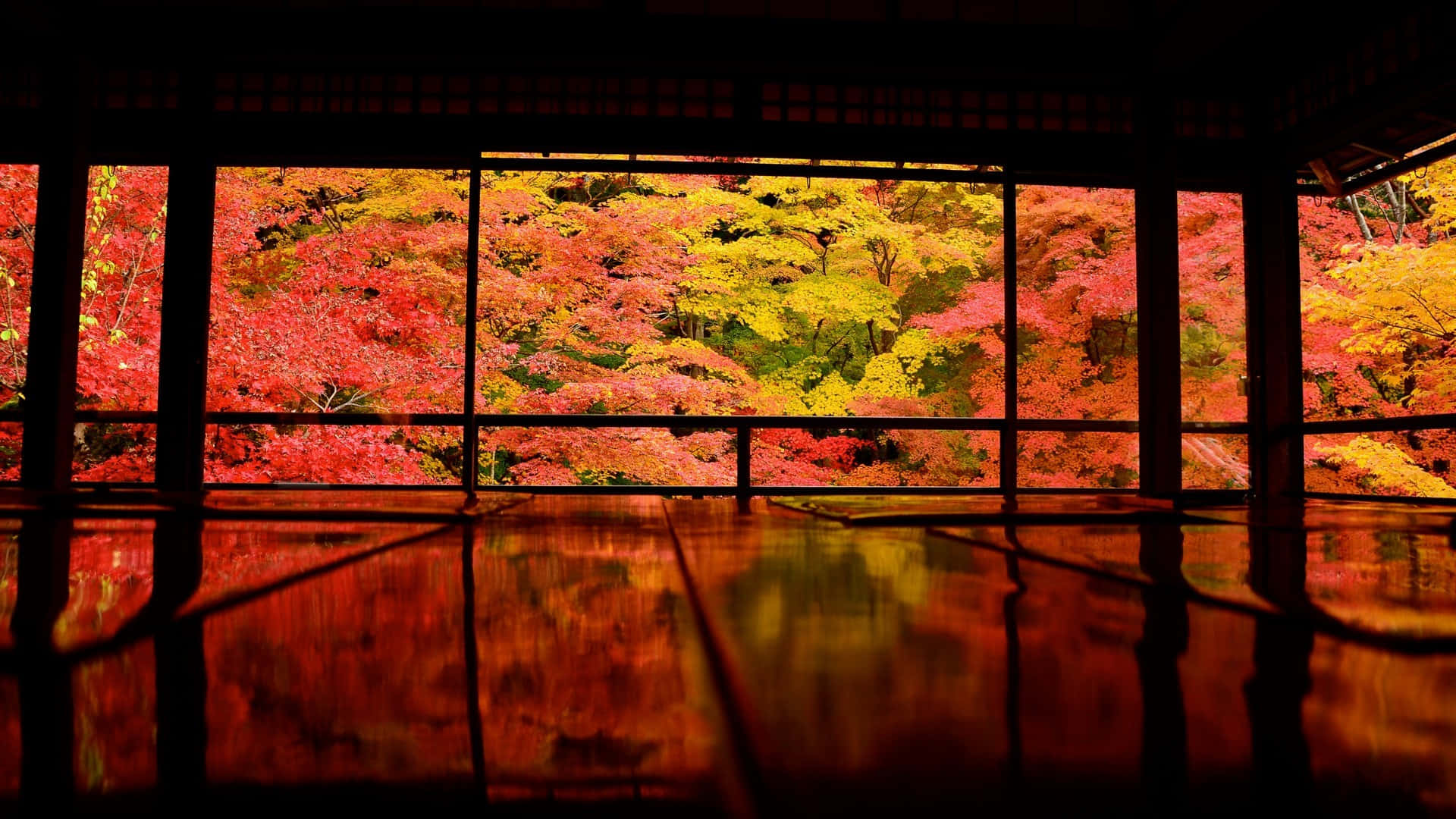 Rød Chureito-pagode, Aomori, Japan Wallpapers