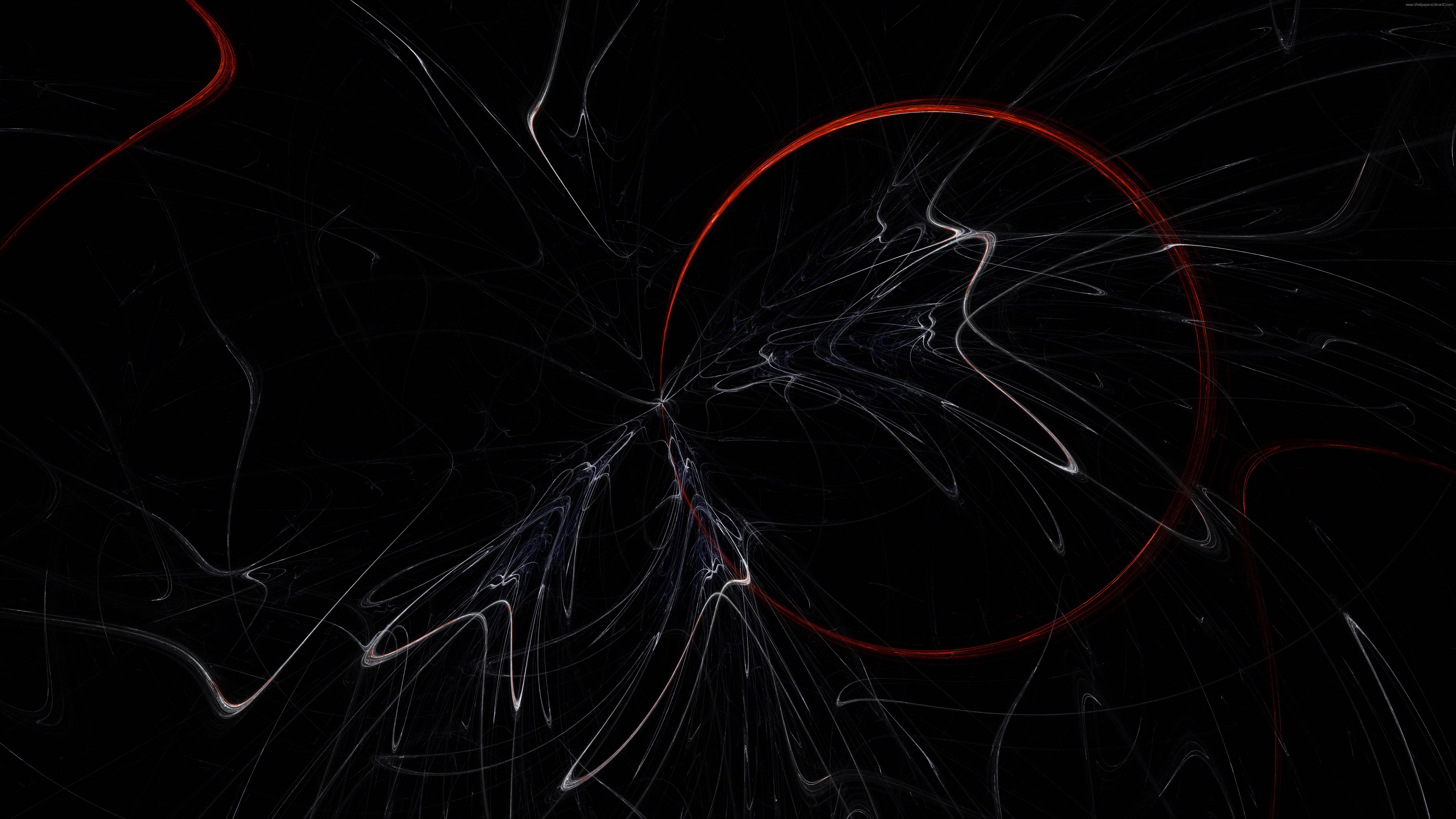 Rød cirkel og hvide streger Wallpapers
