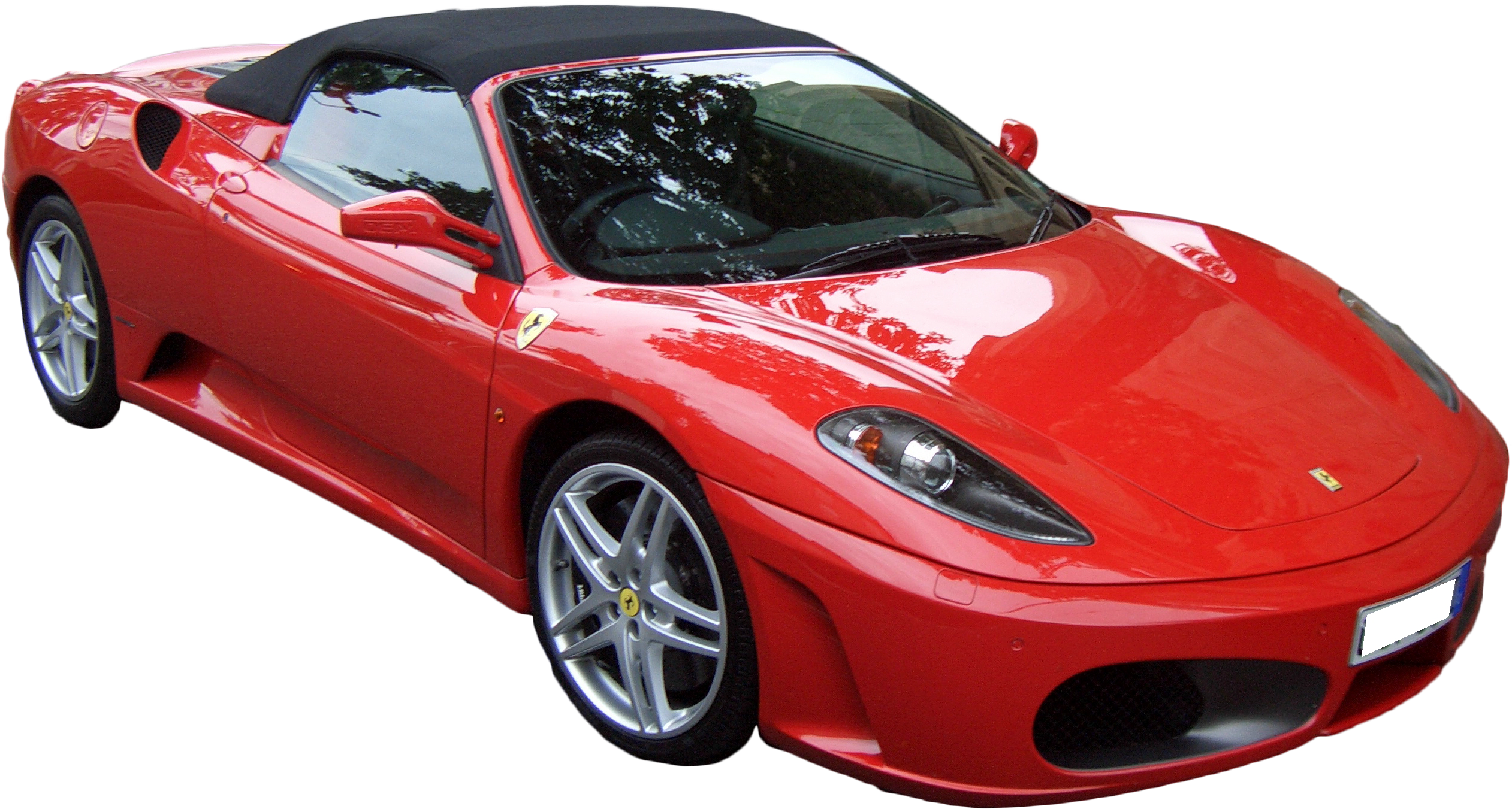 Rød Ferrari F430 Spider med kaleche ned Wallpapers