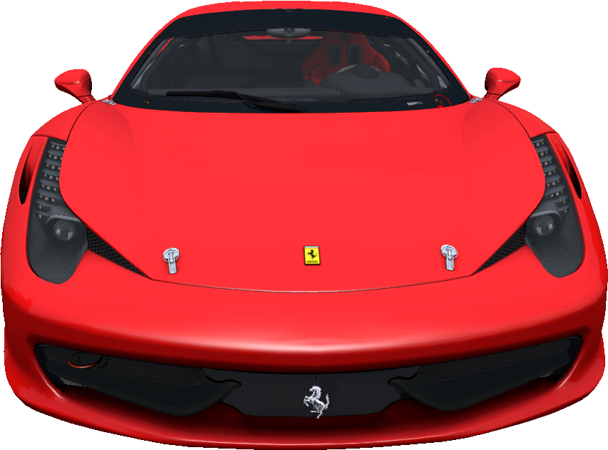 Rød Ferrari forfra Wallpapers