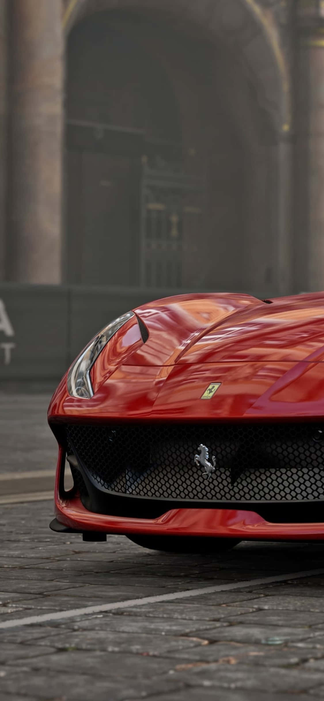 Rød Ferrari iPhone X Forza Motorsport 7 Baggrund Wallpapers