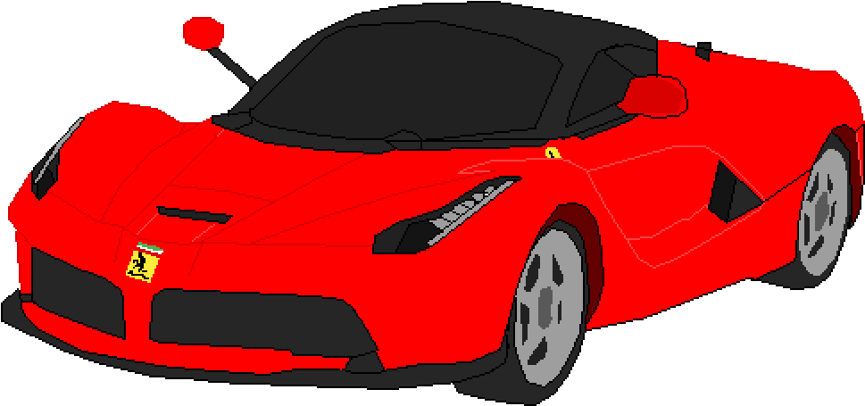 Rød Ferrari sportsvogn illustration Wallpapers