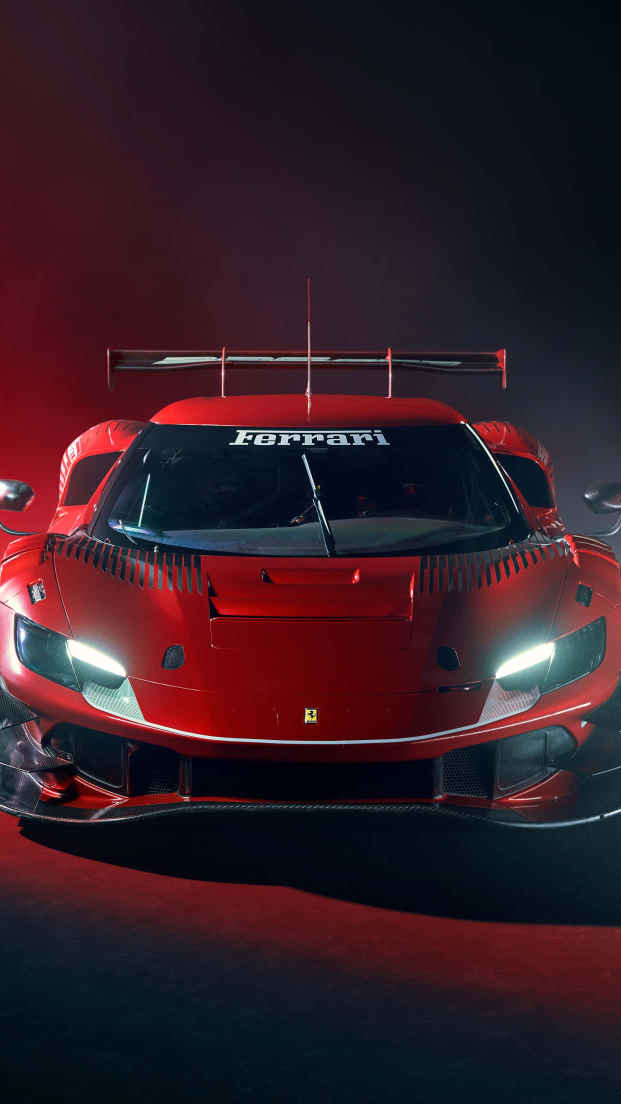 Rød Ferrari Sportsvogn iPhone X Wallpapers