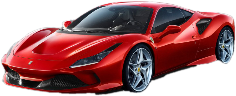 Rød Ferrari Superbil i Profil Wallpapers