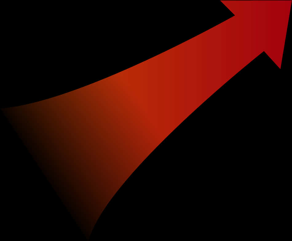Rød gradientpil på sort baggrund Wallpapers